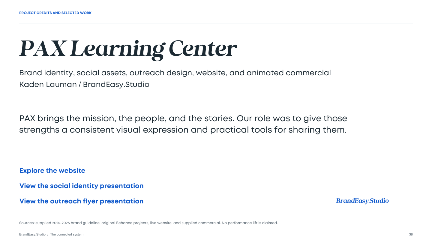 PAX case study conclusion
